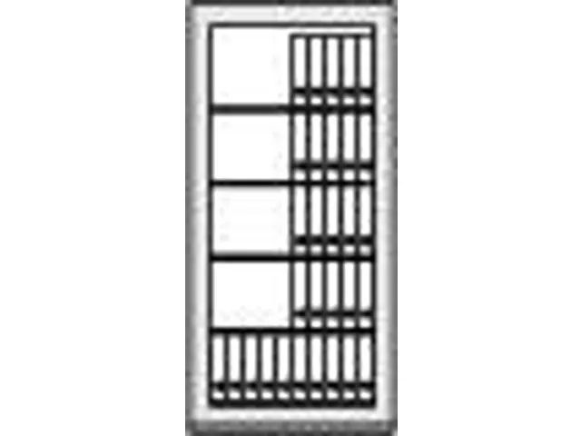 Waardekluis Vds 1/ecb.s/s 120 P 2010x940x681mm 4 Legborden Ral 7024
