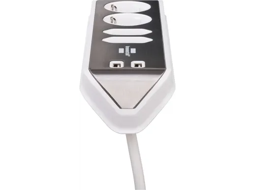 Stekkerdoos Brennenstuhl bureau Estilo 4 voudig inclusief 2 USB 2 m