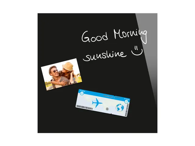 Glas/magneetbord Be!board 45x45 Cm Zwart