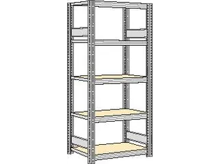 magazijnstelling,grondveld,HxBxD 2000x931x426mm,vakl. 250kg - 1