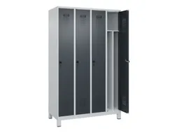 locker voor scheiding van kleding,HxBxD 1950x1200x500mm,4vak
