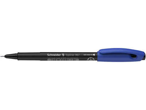 Fineliner Schneider Topliner 967 Blauw 0.4mm
