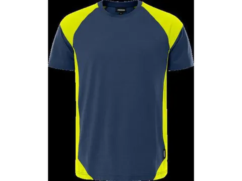 Fristads 7046 GTM T-shirt, blauw/geel, maat 4XL, per stuk