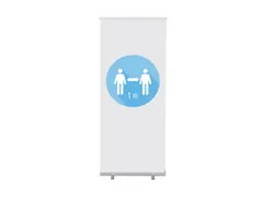 Roll-Banner Budget 85 Complete Set 1 Meter Afstand Wit