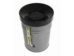 afvalbak,vlamdovend,30l,HxØ 415x344mm,wandmontage,kop zwart