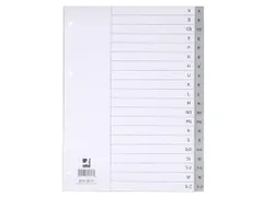 Tabbladen Set A-Z Met Indexblad PP A4 4-Gaats 20 Tabs Grijs