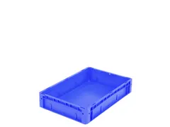 Euronorm Stapelkrat Pp Hxlxb 120X600X400Mm Wanden/bodem Gesloten Blauw