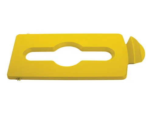 Deksel Rubbermaid Slim Jim Recyclestation inwerpopening voor gemengde