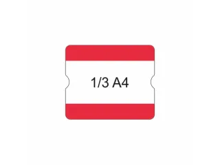 beschrijfbare hoes,markering HxB 216x180mm,PVC,rood - 2