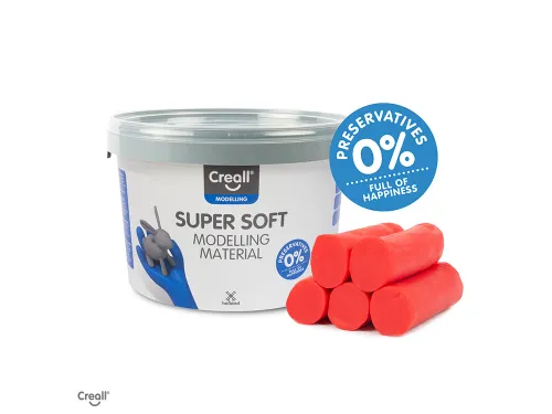 Klei Creall supersoft rood 1750gram