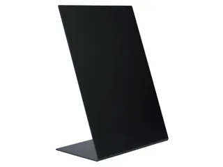 Krijtbord Securit A5 L-Bord Verticaal zwart 3 stuks - 1
