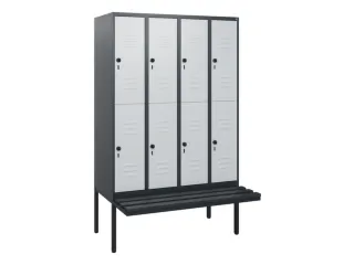 Dubbeldekse dekenkist,HxBxD 1950x1200x815mm,4x2vak.,vak B 300mm - 1
