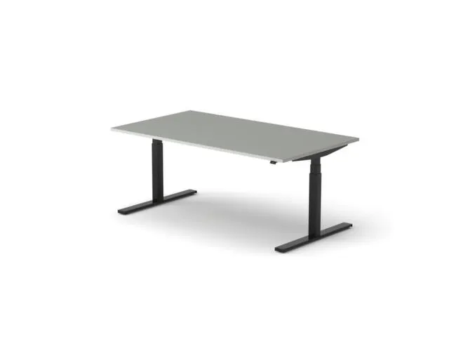 Elektrisch ihv bureau HxBxD 640-1300x1800x1000mm blad grijs