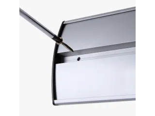 Deurbord 105x300mm Curved Aluminium Zwart - 4