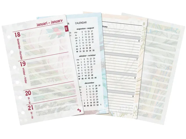 Agendavulling 2026 Kalpa Pocket bloemen 7dagen/2pagina's