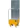 verrijdbare opvangbak,v. 1x60l vat,opvangvol. 60l,HxBxD 1775x590x570mm