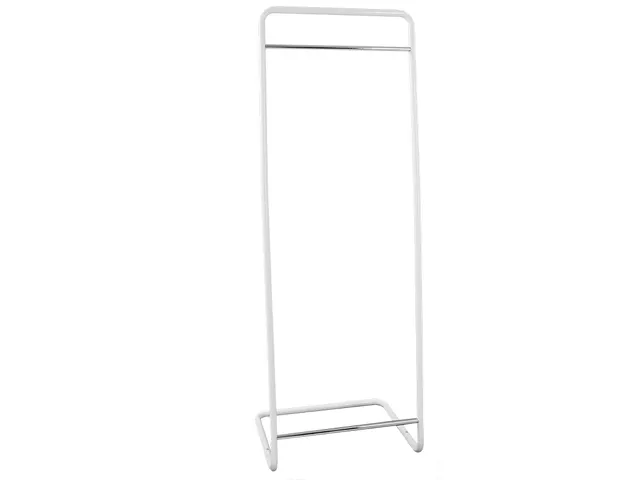 Kledingrek Frame Wit Verchroomd