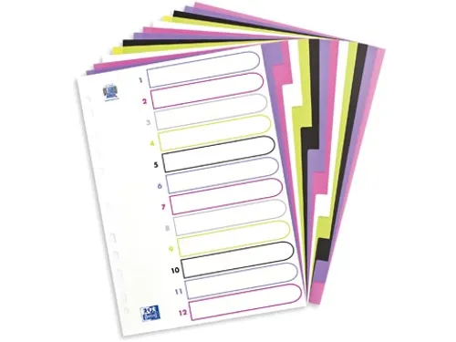 Elba Tabbladen Mycolour A4 12-Delig 11-Gaats Assorti Kleuren