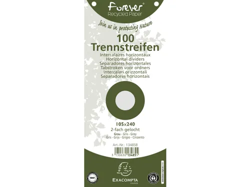 Tabstroken perfo FOR EVER 105X240mm grijs