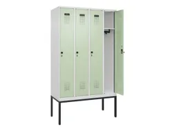 locker,HxBxD 2120x1200x500mm,4vak,vak B 300mm,draaigrendel