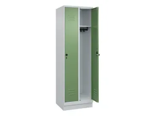 locker,HxBxD 1950x600x500mm,2vak,vak B 300mm,draaigrendel,sokkel - 2