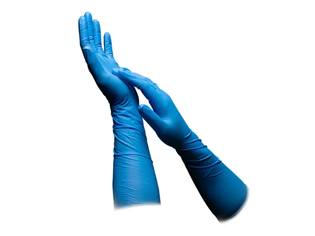 Gant nitrile Ampri Ultra 400 extra long Bleu Taille M 50 pièces
