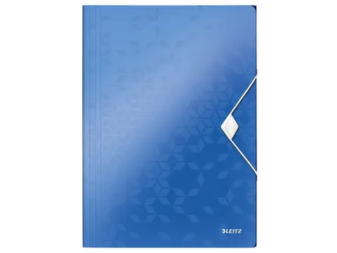 Elastomap Leitz WOW 3-kleps A4 Polypropyleen blauw