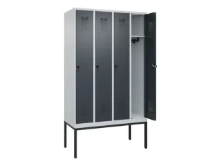 locker,HxBxD 2120x1200x500mm,4vak,vak B 300mm,draaigrendel - 1