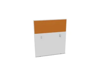 baliepaneel,v. bureau,aanbouw achter,B 1000mm,Bl-wit,BN3005-geel - 1