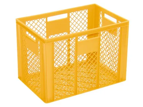 Euronorm Stapelkrat Pe 410x600x400mm 83liter Open Geel