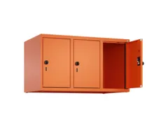 opzetkast,v. locker,3vak.,vak B 300mm,HxBxD 500x900x500mm,draaigrendel