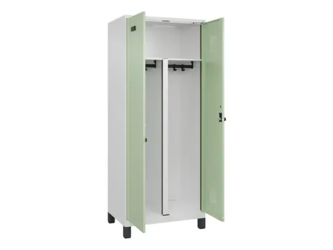 PBM-locker,HxBxD 1950x800x500mm,2vak,vak B 400mm,draaigrendel