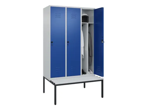locker voor scheiding van kleding,HxBxD 2120x1200x815mm,3vak