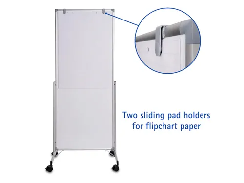 Verrijdbaar Whitebord 75x180cm MAULpro Easy2move