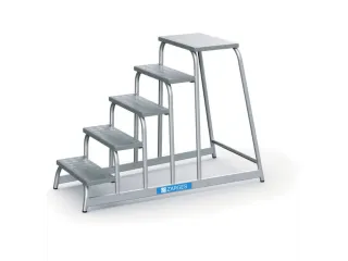 machine-opstapje bordes H 1000mm 5treden aluminium - 3