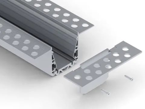 Embout Pour profilé DE Plaque DE plâtre RPL35US, Sans Trou DE câble