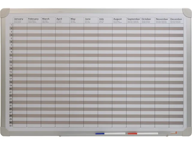DESQ Whiteboard JaarPlanner 60x90cm