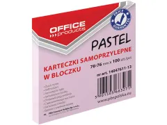 Memoblok Pastel 76x76mm 100 vel roze