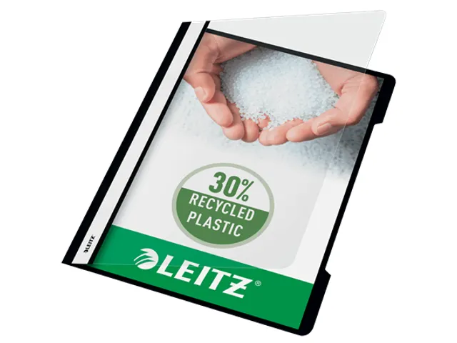 Snelhechter Leitz 4191 Standaard A4 zwart 30% gerecycled plastic