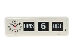 Horloge-calendrier Twemco BQ-38 blanc NL