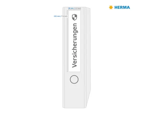 HERMA 10140 Rugetiket smal A4 192x38mm Verwijderbaar Wit 700 stuks