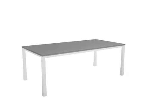In hoogte verstelbaar bureau,HxBxD 720-840x2000x1000mm,MS-donkergrijs