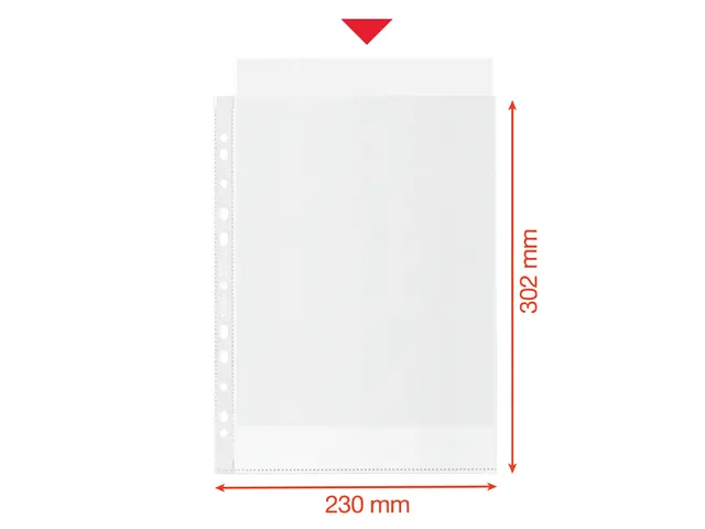 Pochette Esselte Recycle PP A4 100mu 11 trous 50 pièces