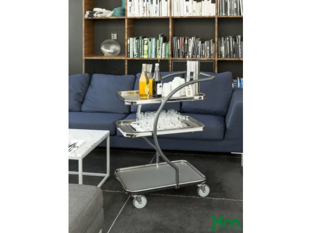 etagewagen,draagverm. 120kg,3etage(s),laadvl. LxB 595x360mm,grijs