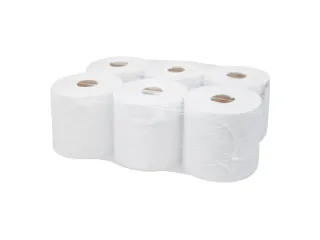 Poetspapier 115275 Midi Recycled Wit 1-Laags 6 rollen - 1