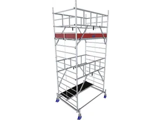 rolsteiger,werk H 5,3m,steiger H 4,45m,2platform(s),m. luik - 1
