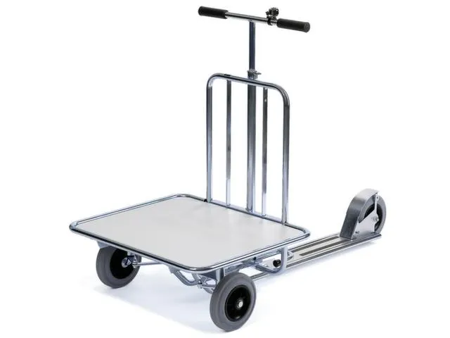 transportwagen,1trede,laadvl. LxB 580x680mm,houtplaat,glansverzinkt