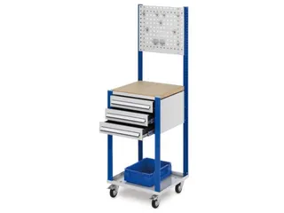 Verrijdbaar Werkstation 1730x500x500mm Met Geperforeerde Plaat - 2