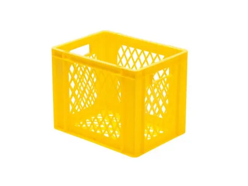 Euronorm-stapelbak 29l 320x400x300mm Wanden/bodem Opengewerkt Geel