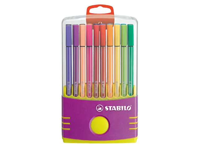 Viltstift Stabilo 68 Box Lila 20Stuks Assorti